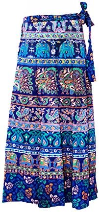 Ayat Cotton Bohemian High-Waisted Women's Skirt Hippie Style One Size