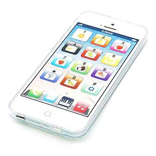 Durherm YPhone Toy Play Cell Phone USB Rechargeable