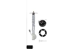 YOSADIER Car Fuel Gauge Black Dial with Pointer and Fuel Float Automotive for Engineering Vehicles Easy