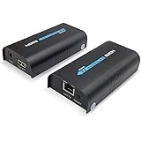 HDMI Extender,100M HDMI Sender and Receiver over Ethernet Network Routers/Switchers LAN RJ45 CAT5 CAT6-Single Source from 1080P Full HD STB,DVD,PS3 - w/DLP,LCD,LED,Supports TCP/IP by Ethernet