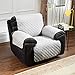 Argstar Reversible Recliner Chair Cover Anti Slip Furniture Slipcover Black/Light Gray