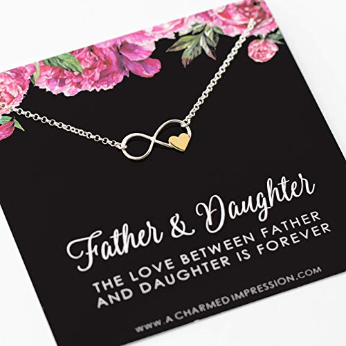 father daughter infinity necklace