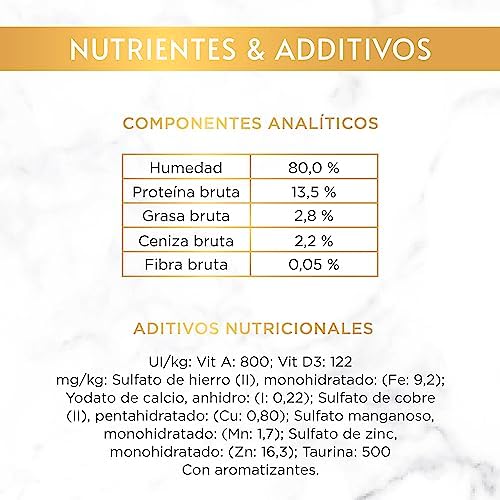 Purina Gourmet Gold Delicias Suculentas, Comida Húmeda para Gato con Pollo, 24 latas de 85g