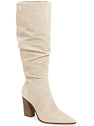 PiePieBuy Womens Faux Suede Knee High Boots Pointed