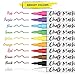 1mm Extra Fine Tip Chalk Markers (10 Pack) Neon Color Chalk pens | Non-Toxic, Wet Wipe | For Blackboards, Chalkboard, Window, Glass, Bistro Menu
