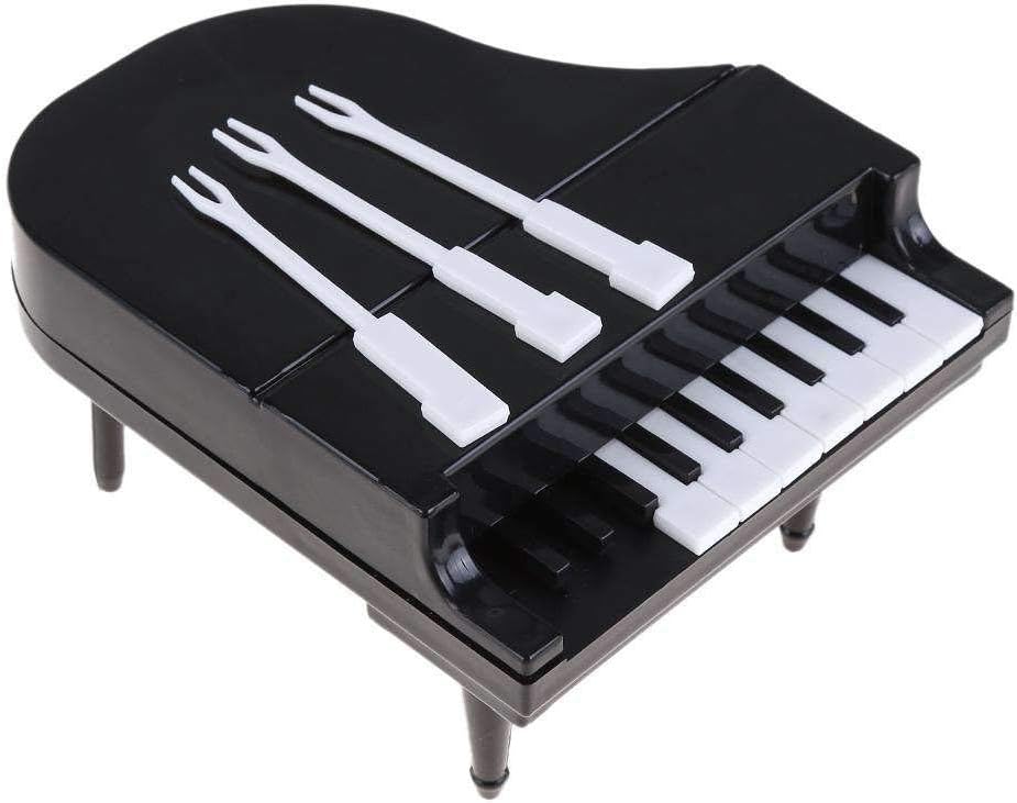 MK Piano Shape Fruit Fork Set Vegetable Fruit Snack Bar Dessert Fork