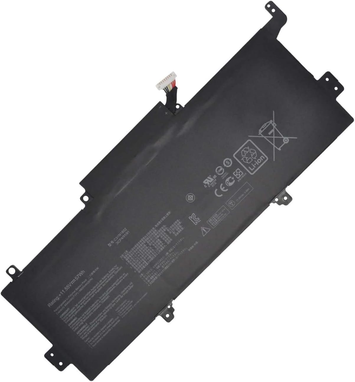 7XINbox C31N1602 11.55V 57Wh Laptop Battery Replacement for ASUS Zenbook U3000U UX330 UX330U UX330UA UX330UA-1A UX330UA-1B 0B200-02090000 - Image 4