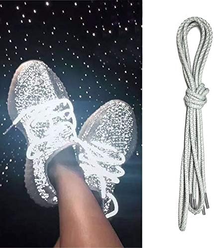 3M Shoe Laces, Super Bright Thick Round Reflective Shoe Lace 1.2m Shoe Lace For Sneaker Bright Shoe Lace 1 Pair