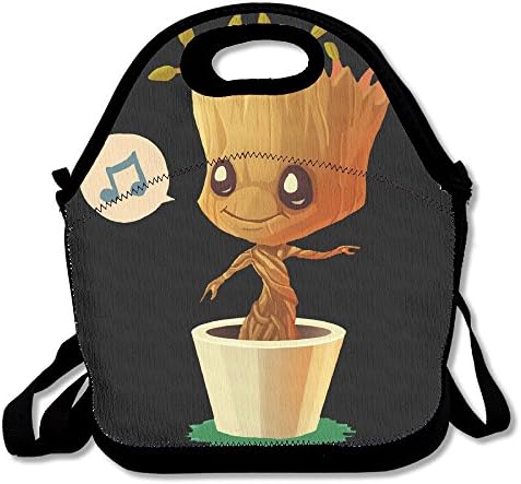 LLusrty Guardians Of The Galaxy Dancing Groot Funny Lunch Tote Lunch Bag