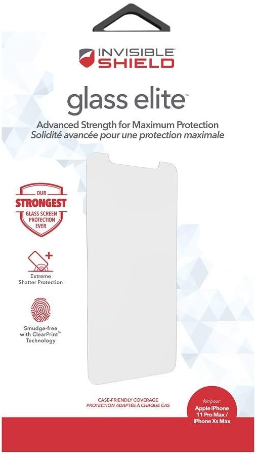 ZAGG InvisibleShield Glass Elite Screen Protector, Made for Apple iPhone Pro Max iPhone XS Max, Case Friendly Screen - Image 4