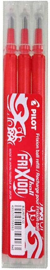 Pilot Refills for Frixion Rollerball 0.7 mm Red 3 Pack view 2