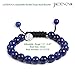 JADENOVA 8/10mm Natural Lapis Lazuli Gemstone Bracelet Elastic Stretch Yoga Beaded Bracelet Bangle Healing Crystal Bracelet Couples Gifts for Men Women (2pcs Bracelet Set)
