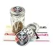 Joker Face Design -42 mm- Tobacco And Herb Grinder 4 Parts That Has Fashion Design On And Covered With Crystal Clear Doming Item # G42-5715-432