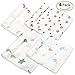 Muslin Swaddle Blankets for Baby - 4 Swaddles - 100% Organic Cotton - Unisex Color Pack for Boys and Girls - Newborn, Infant and Toddler - 47x47