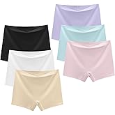 Teen Girls Seamless Boyshorts Underwear No Show Underpants Zero Feel Safety Panties for Dress Age 8-18