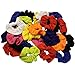 CoverYourHair Pony Holders - Scrunchies for Hair - Scrunchy Hair Ties Bulk (Bright Colors 24 Pack)