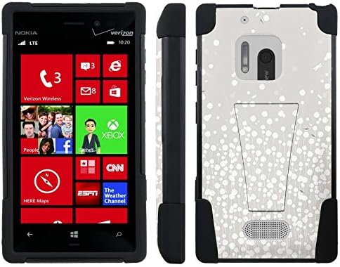 [ArmorXtreme] Case for Nokia Lumia 928 [Hybrid Armor KickStand Dual Layer Protection Case] - [Blossom Pattern]