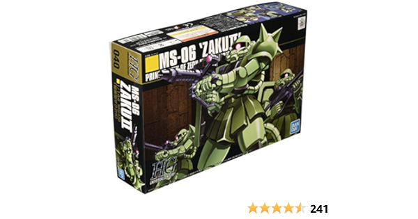 Hguc Mobile Suit Gundam Ms 06 Mass Production Type Zaku 1 144 Scale Color Coded Pre Plastic Model Buy Online At Best Price In Uae Amazon Ae