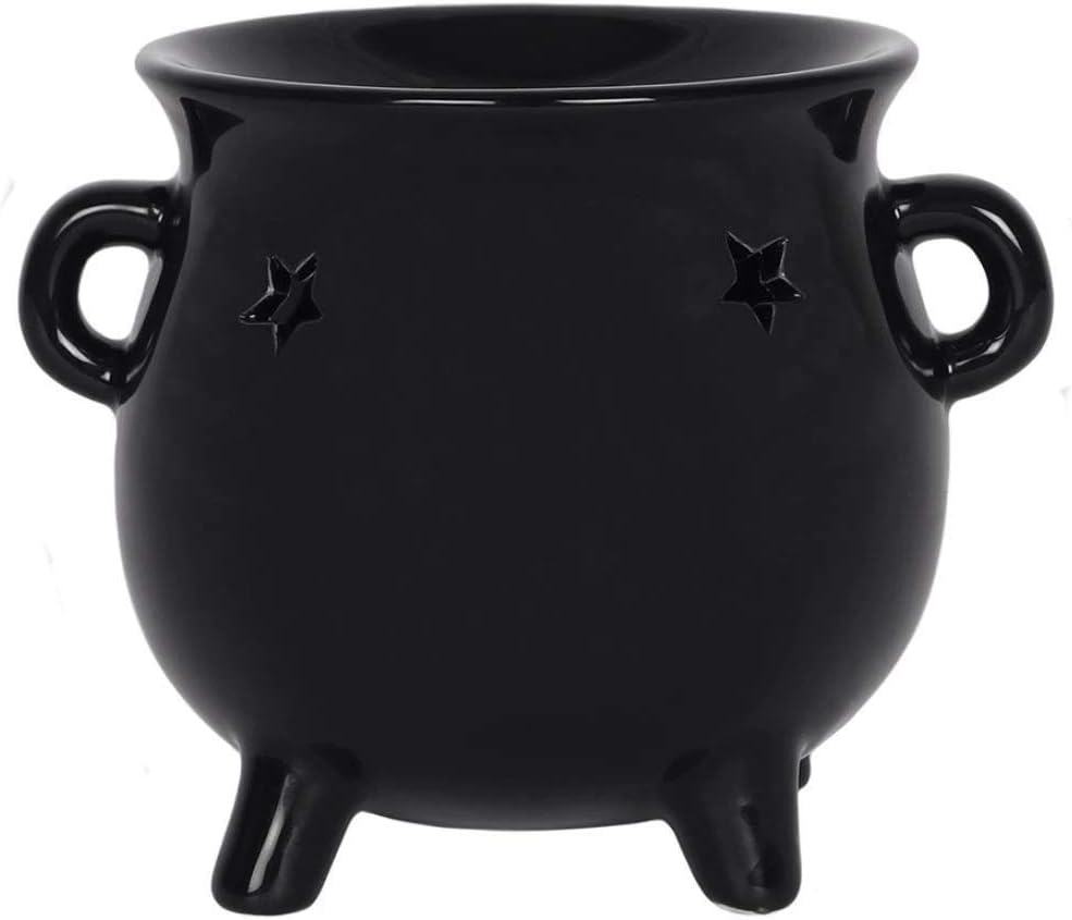 Oil Lamps & Accessories - ERNITERTY Something Different Spirit of Equinox Cauldron Oil Burner - Witches & Wizards, Black, (FI_04538)