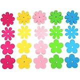 WILLBOND 2 Styles Felt Flowers for Art and Craft, Assorted Color, 200 Pieces