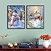 HaiMay 4 Pack DIY 5D Diamond Painting by Number Kits Full Drill Round Rhinestone Embroidery Pictures Arts Craft for Home Wall Decoration, Christmas Snowman(12 x 16 inch)