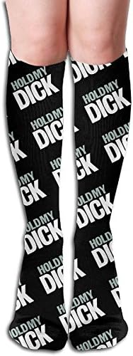 Hold My Dick Knee High Casual Long Socks 50 Cm Both For Men And Women
