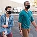 Accmor 6 Pack Black Anti-Dust Cotton Mouth Face Masks, Washable Mouth Cover for Man and Woman Halloween