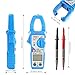 Clamp Multimeter Janisa MT100 Digital AC DC Clamp Meter Current Voltage Meters Fully Automatic Resistance Capacitance Tester 600 Amp 5999 Counts Ammeter