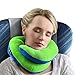 BCOZZY Chin Supporting Travel Pillow- Unique Patented Design Offers 3 Ergonomic Ways to Support The Head, Neck, and Chin When Traveling and at Home. Fully Washable. Large, Green
