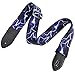 Guitar Strap for Acoustic Classical and Electric Guitar Jacquard Weave (MA-57-Blue lightning)
