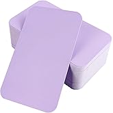 100 Pcs Small Note Cards Note Business Cards Thanksgiving Message Gift Business Message (Light Purple)