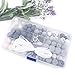 Baby Silicone Teether Beads BPA Free Food Grade Pacifier Clip Teething Beads Grey and White Series DIY Jewelry Chewable Nursing Necklace Accessories