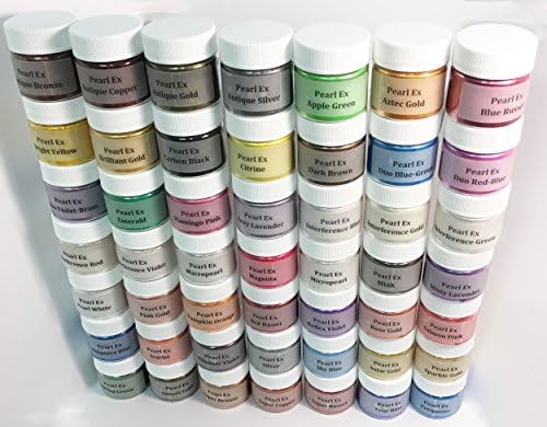 Pearl Ex Pigment Powder Complete 49 Color Kit Double Size 6 Gram Jars