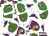 10X GOODS Pepe The Frog Stickers With Iconic Trash Dove Known As Peck / 2 Styles Of Each / 2x2 Inch / 10 QTY Each 40 Total / Show You're Pride For The Meme Magic