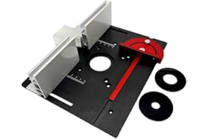 Set of 3 Router Table Insert Plate Aluminum Alloy Wood Milling Flip Board Trimming Machine Engraving Auxiliary Tool Woodworki