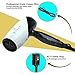 Wazor Pro Professional 1875W Tourmaline Ceramic Hair Dryer with Folding Handle,DC Motor,Dual Voltage,1 Concentrator,White