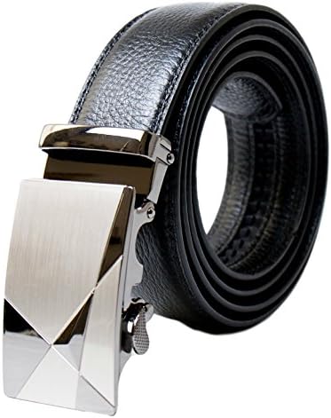 SLCK Ratchet Belt made from Top Grain Leather with Gift Box and Leather Keychain