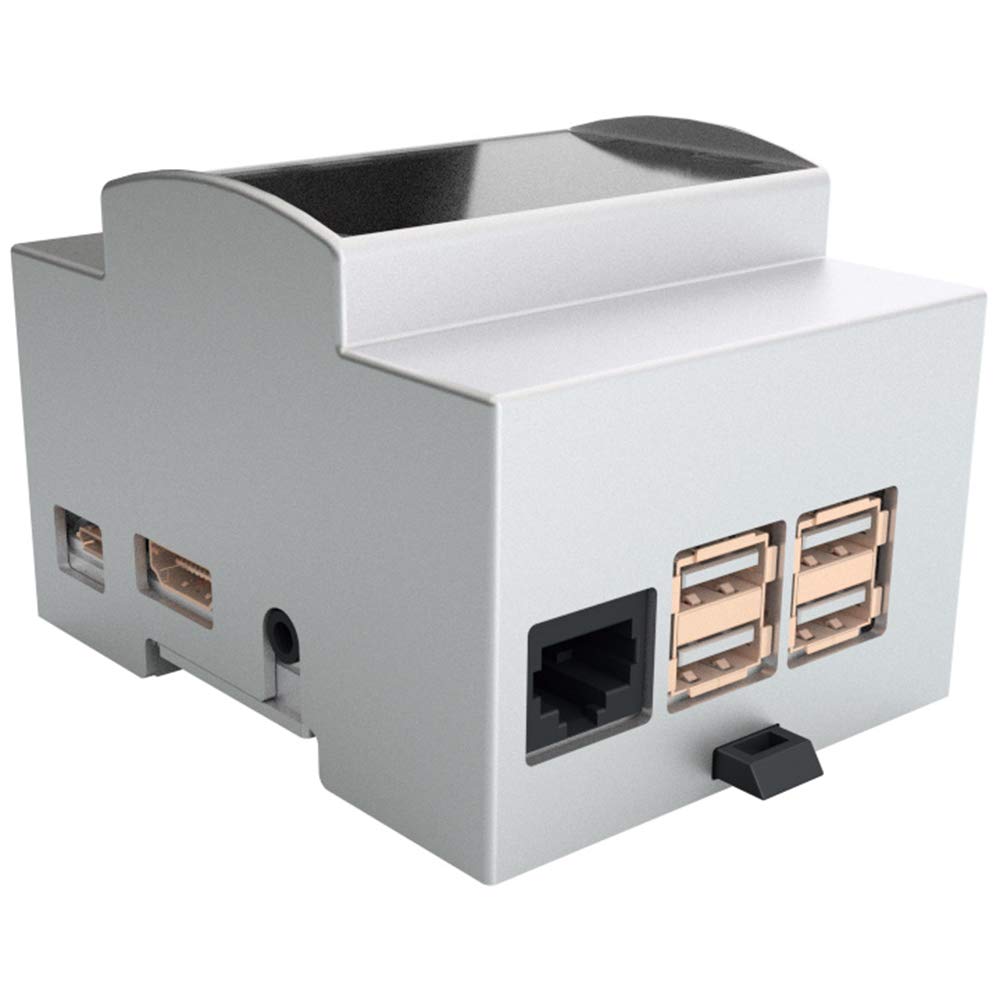 Case for Raspberry DIN Rail - Modular Box for Switchboards (Pi 3 - 1 PCS) (25.0410000.RP3) + Active Heatsink Kit