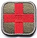 Bundle 4 Pieces Cross Tactical Medic Medical Aid Embroidery Patches Tactical Medical Backpack Armband Insignia Patch