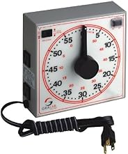 GraLab Model 171 60 Minute General Purpose Timer, 7-1/2" Length x 7-1/2" Width x 2-1/2" Height,