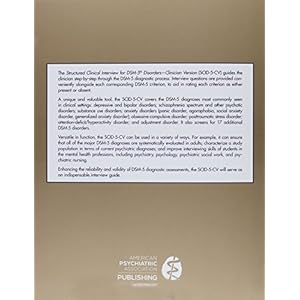 Structured Clinical Interview for Dsm-5 Disorders (Scid-5-cv): Clinician Version (Pack of 5)