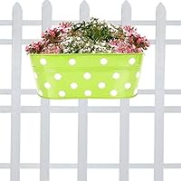 TrustBasket Dotted Oval Railing Planter