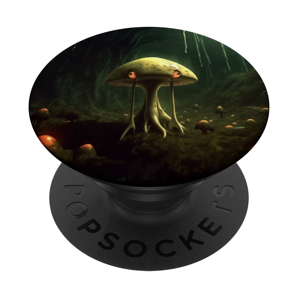 Cute Alien Magic Mushrooms Design PopSockets Swappable PopGrip