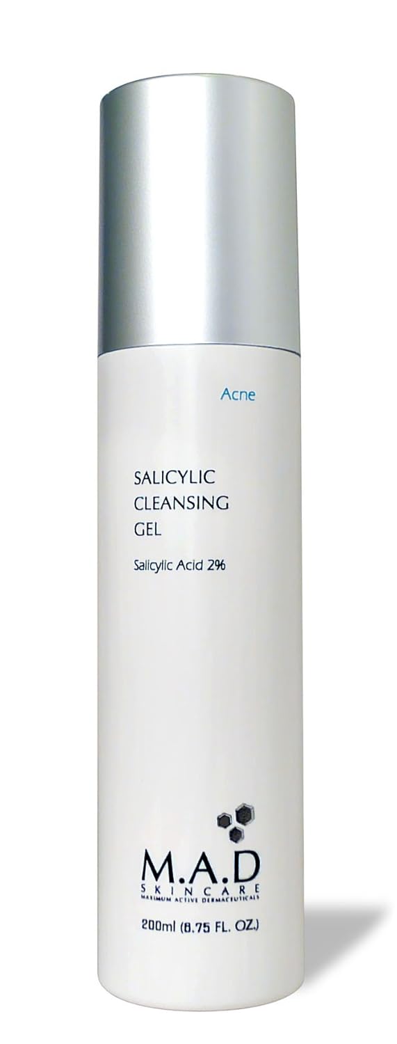 M.A.D Skincare Salicylic Cleansing Gel - Acne Facial Wash 6.75 oz.