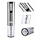 Deik Wine Opener, Electric Wine Opener with Foil Cutter, Bottle Opener for Wine, Stainless Steel, Corkscrew Electric for Rubber/Plastic Corks/Large Format Bottles, Rechargable and Quiet, 110V