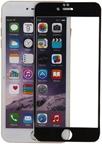Jet Black Titanium Alloy Premium Front Screen Protector for iphone 6 4.7" Tempered Glass Cover Fingerprint Resistant epc106-2