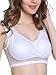 Intimate Portal Women Gardenia Lace Bralette No Wire Sleep Pocketed Bra White 36B 36C 38A