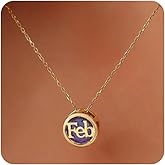 Z ZACHÉ Birthstone Necklace 14K Gold Plated for Women Month Stone Diamond Jewelry Birthday Gifts