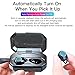TiKa Wireless Earbuds, Bluetooth 5.0 Waterproof 3D Stereo M1 True Wireless in Ear Earphones with Charging Case Built-in Mic Deep HiFi Bass Sound Quality (Black)