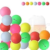 KEVENZ 40mm Beer Ping-Pong Multipul Color Balls,Washable Plastic Glow In The Dark, Plastic Table Tennis Ball (Pong Games 50-Pack,144-Pack)